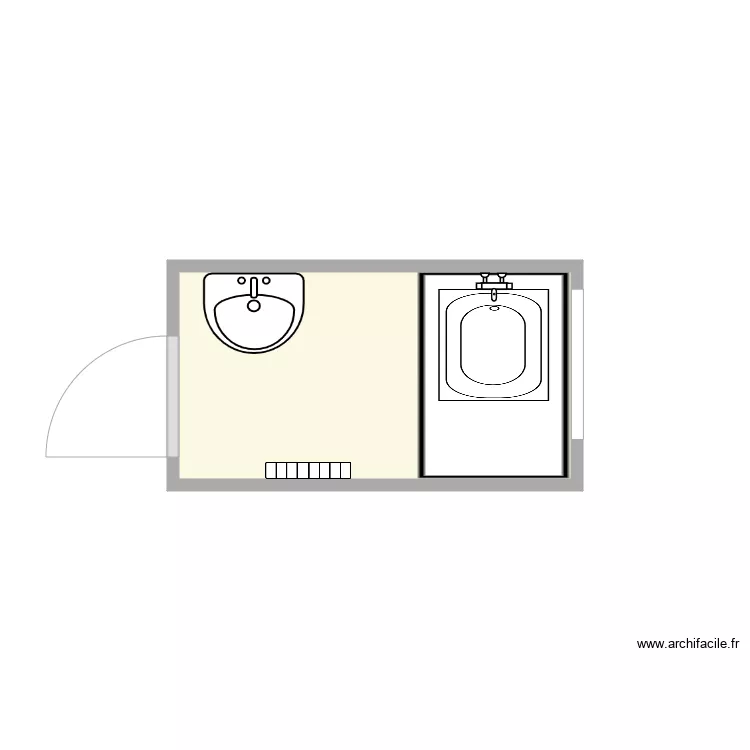 plan avant travaux Guivarch. Plan de 