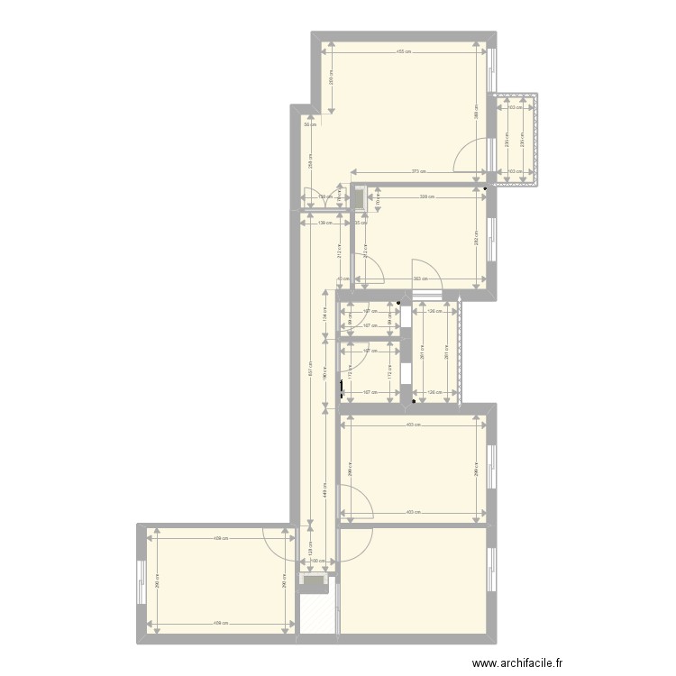 Fouzi K friend annaba. Plan de 52 pièces et 353 m2