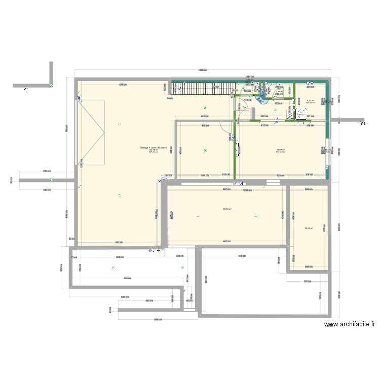 Plan cloisonnement maison. Plan de 25 pièces et 375 m2