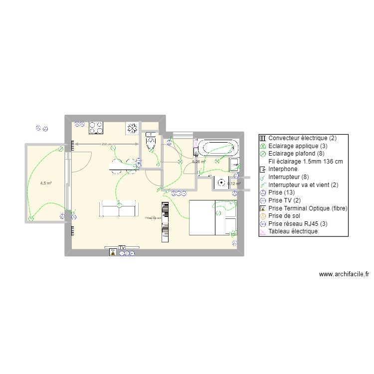 Appart Perso V2 cotation. Plan de 0 pièce et 0 m2