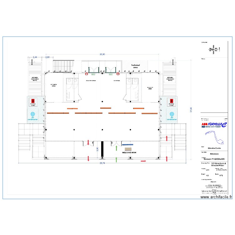 PLAN FORMULA E MONACAO. Plan de 0 pièce et 0 m2