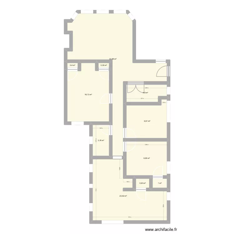 4539. Plan de 11 et 105 m² 4539. Plan de 11 et 105 m²