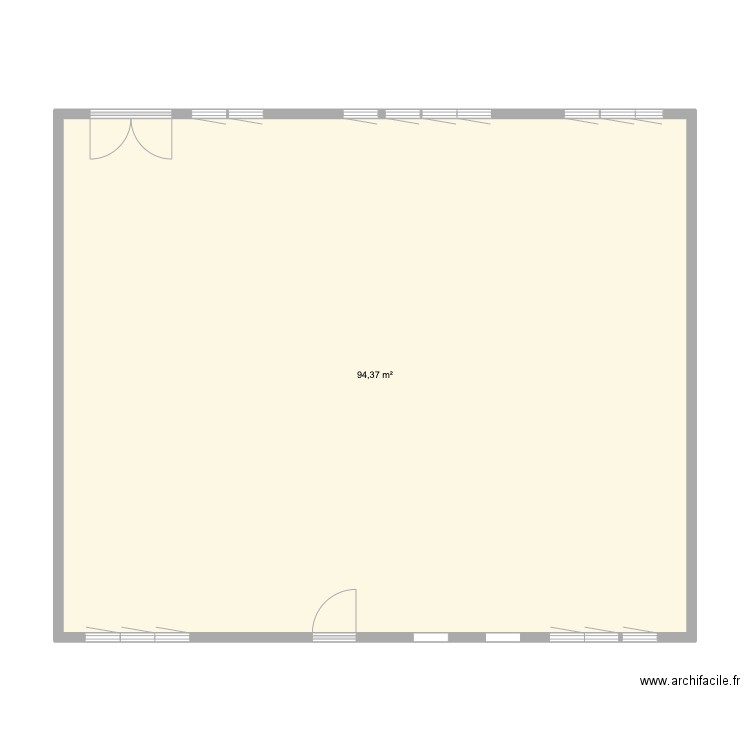 extension ferry 2. Plan de 1 pièce et 94 m2
