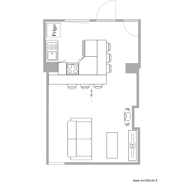 Al LFK. Plan de 0 pièce et 0 m2