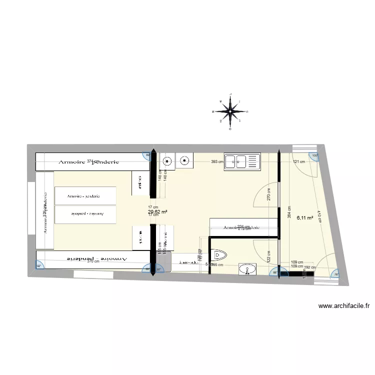 buanderie 1. Plan de 