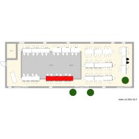 La grange longue table espacé