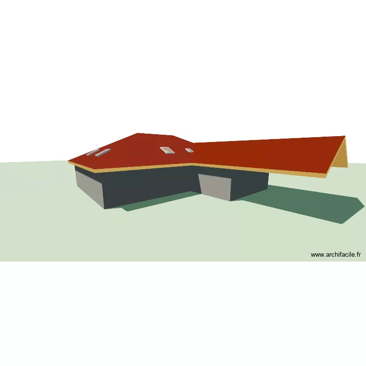 &eacute;tage maison St Girod. Plan de 6 Pièces et 93 m²