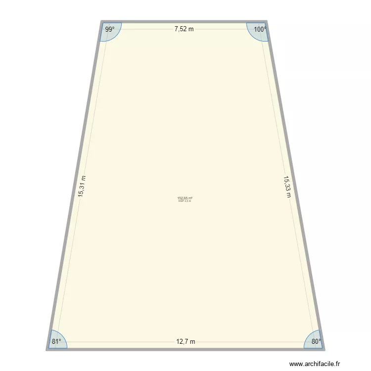 terrasse tdv. Plan de 