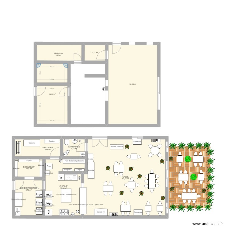 Cuisine finale. Plan de 0 pièce et 0 m2