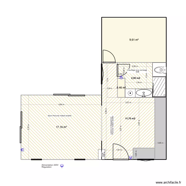 La pointe 3.2. Plan de 7 Pièces et 47 m²