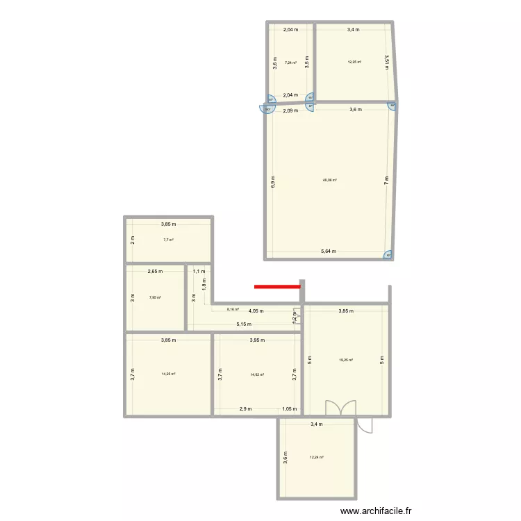 TekFutura Atsinanana. Plan de 10  et 144 m²