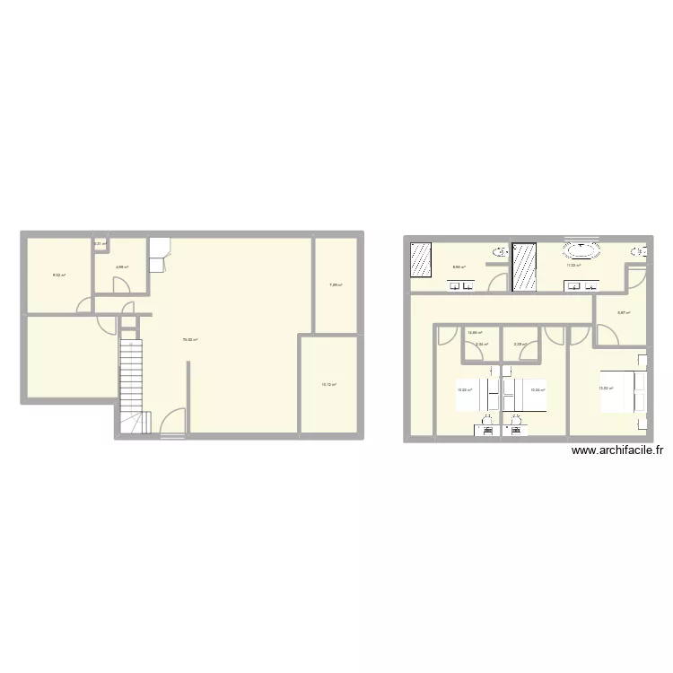 1084 potvin. Plan de 15  et 188 m²
