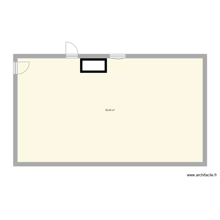 co inter. Plan de 1 et 83 m² co inter. Plan de 1 et 83 m²