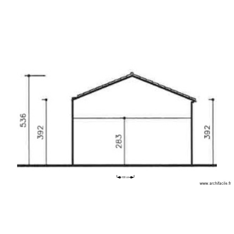 plan coupe. Plan de 0 pièce et 0 m2