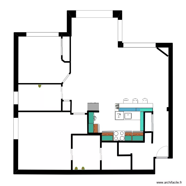 St-Julie rdc Int&eacute;rieur 2. Plan de 