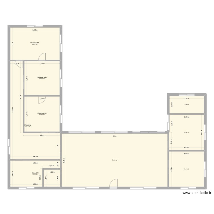 mirepeisset. Plan de 9 pièces et 211 m2
