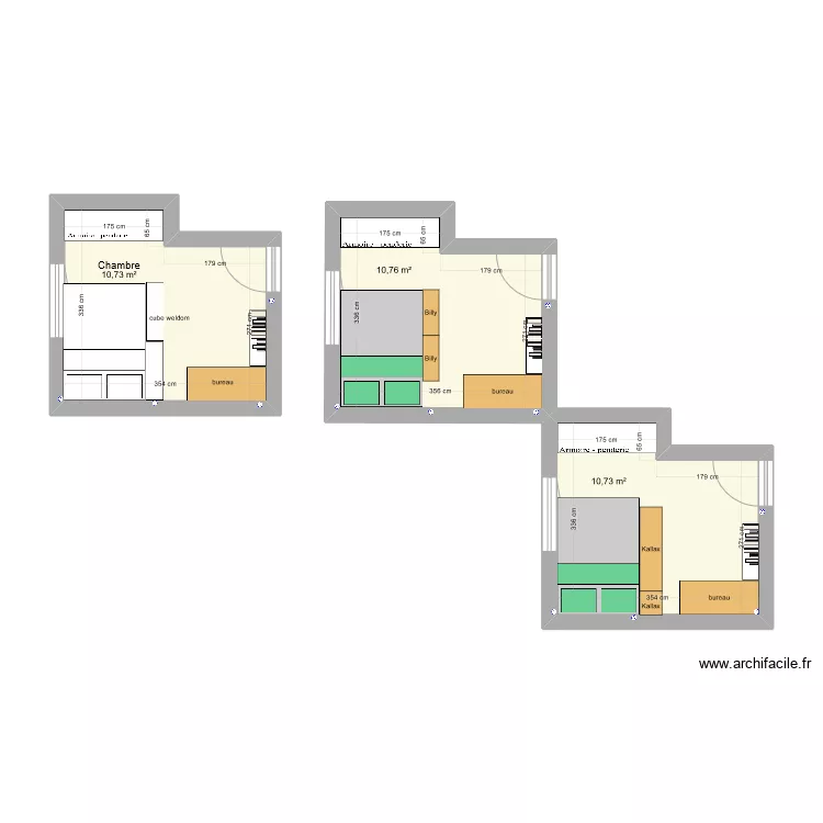 chambre emma 1. Plan de 