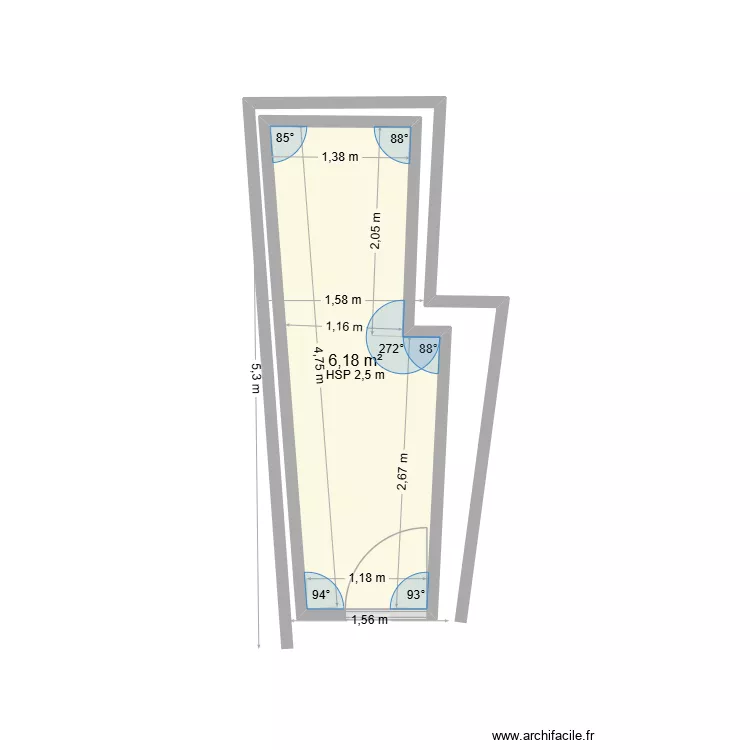 Ebauche abri bouilla. Plan de 