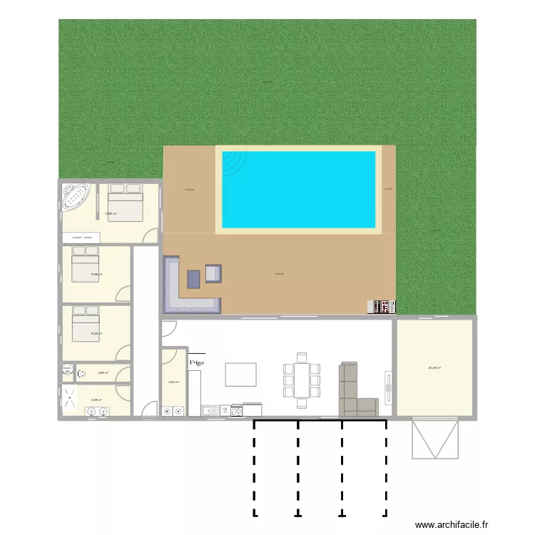 Container. Plan de 8 et 72 m² Container. Plan de 8 et 72 m²
