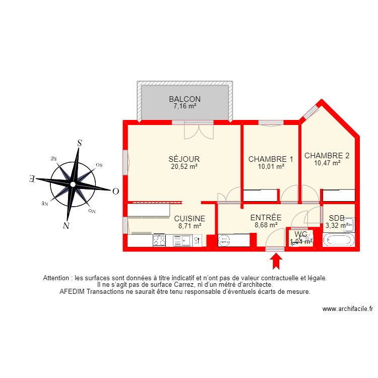 BI17530 -. Plan de 12 pièces et 91 m2