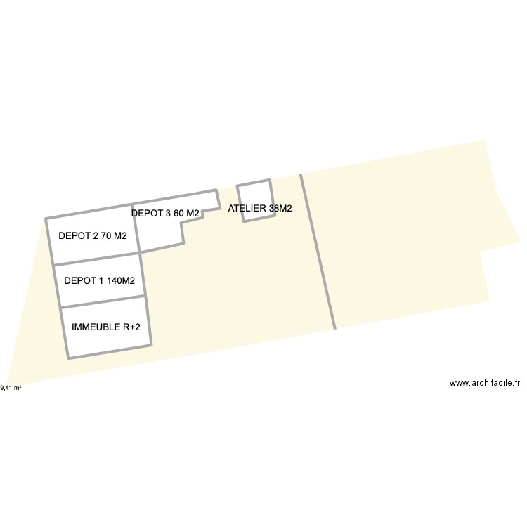 GRIGNY. Plan de 5 pièces et 522 m2