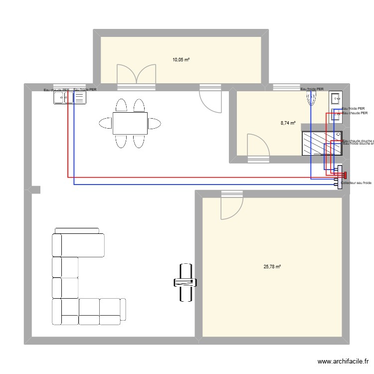 plan sous sol. Plan de 0 pièce et 0 m2