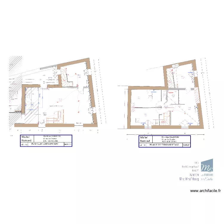 Plan Phase &eacute;xisitant Fribourg. Plan de 