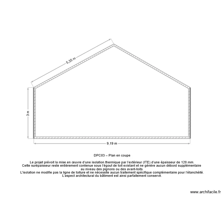 Crame Bruno - ite plan de coupe. Plan de 