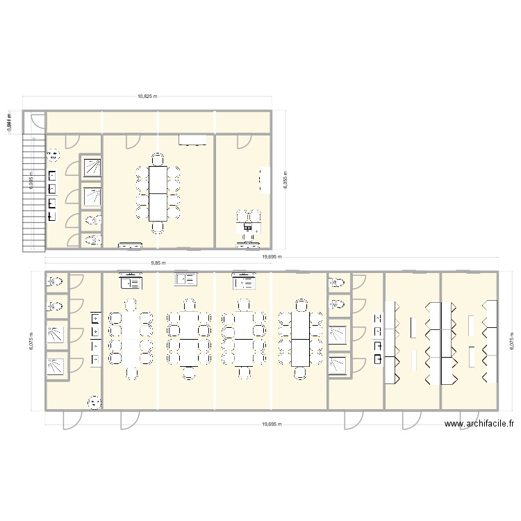 PB CONSTRUCTIONS CHANTIER DARDILLY. Plan de 28 pièces et 170 m2