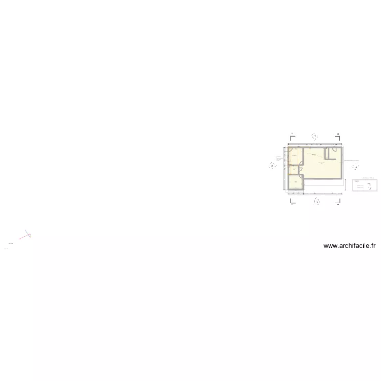 Giroussens plan general. Plan de 4 pièces et 102 m²