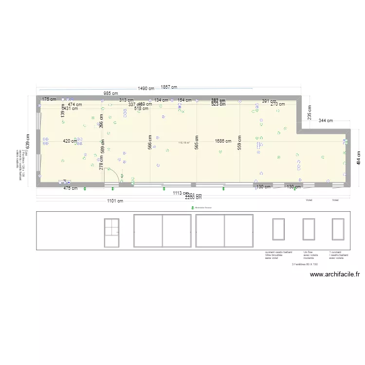 PROJET CAILLE - AMENAGEMENT INTERIEUR PLAN D ELEC Vide. Plan de 