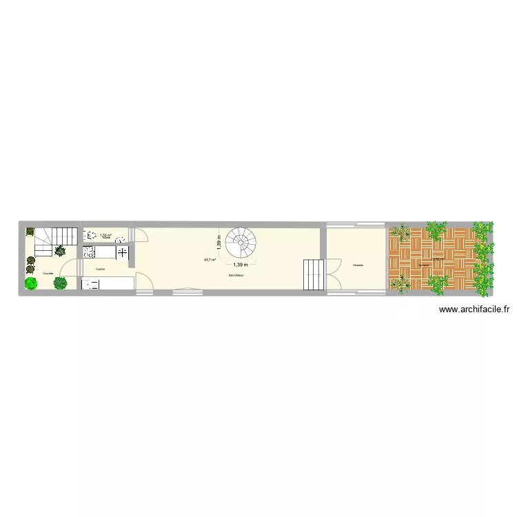 Maison DDB RDC V1. Plan de 