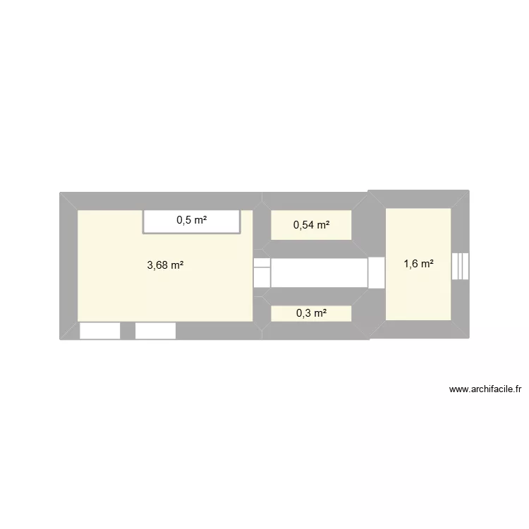 Pièce du haut. Plan de Pièce du haut. Plan de