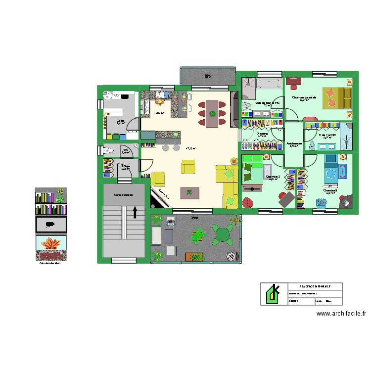 Résidence famille bis. Plan de 0 pièce et 0 m2