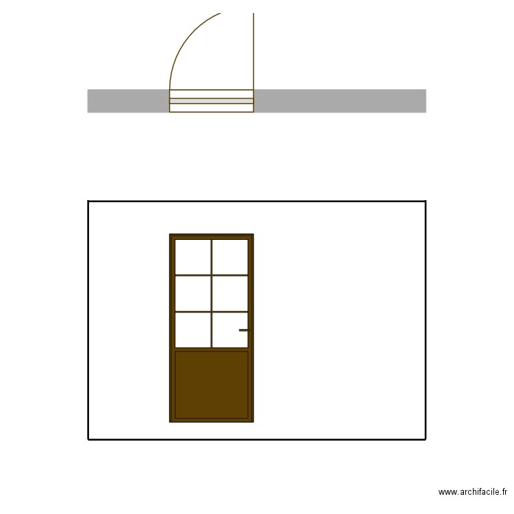 Porte entrée. Plan de 0 pièce et 0 m2