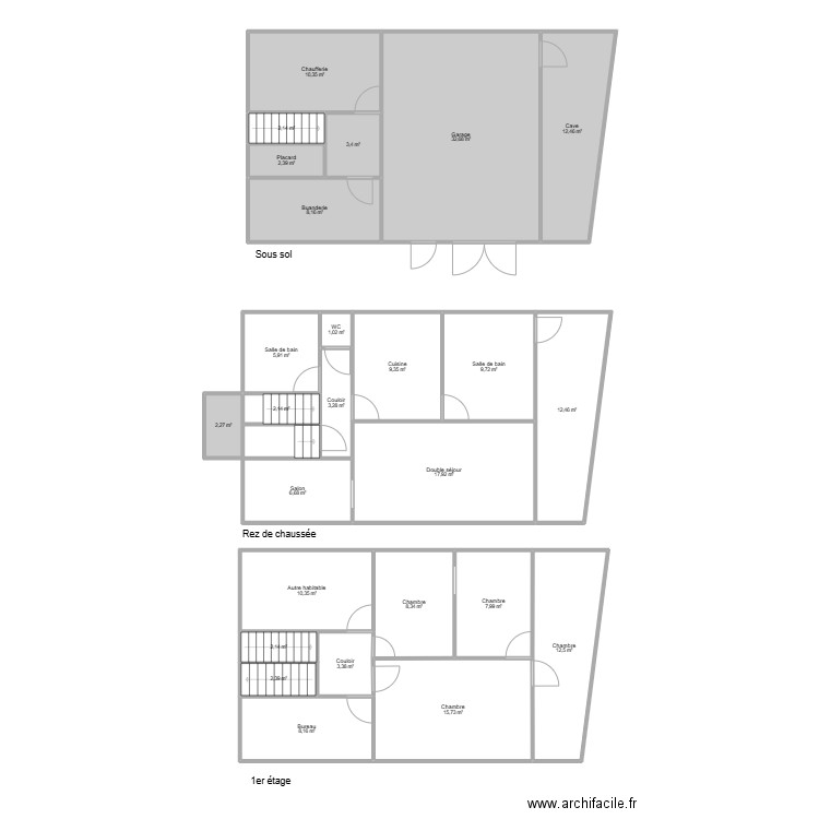 varangéville. Plan de 26 pièces et 213 m2