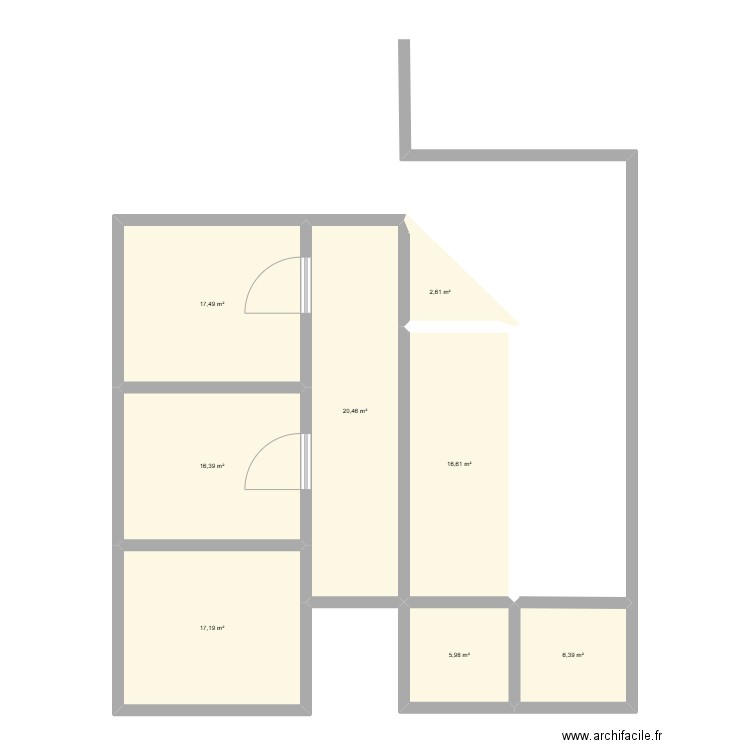 gaston3553 living. Plan de 8 pièces et 103 m2