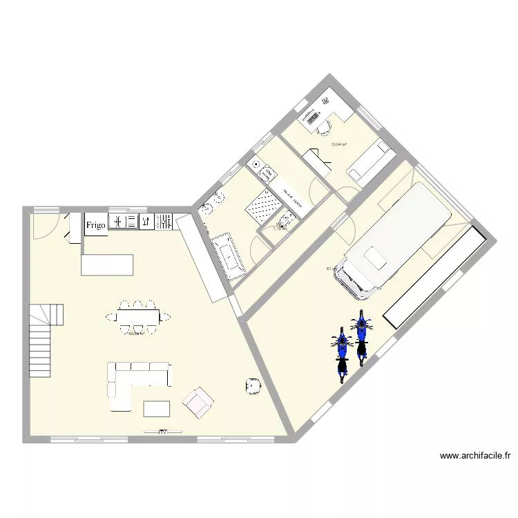 cuisine vers sdb hangar rdc. Plan de cuisine vers sdb hangar rdc. Plan de