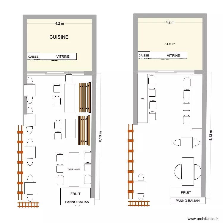 BALIAN 1. Plan de 2  et 28 m²