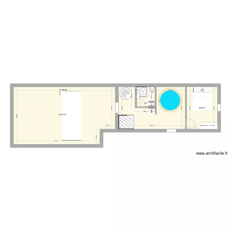 LILIE SOUS SOL. Plan de 