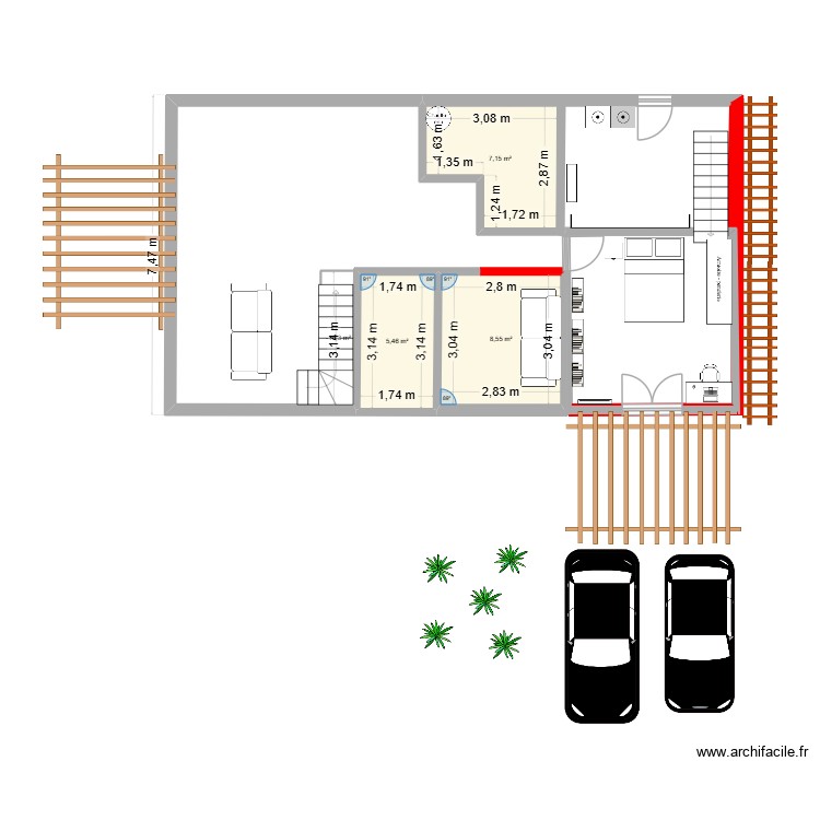 idée agrandissement. Plan de 0 pièce et 0 m2