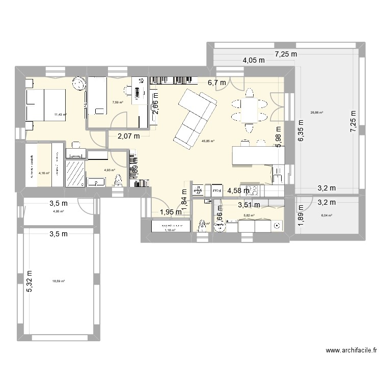 lot20dec25. Plan de 12 pièces et 139 m2