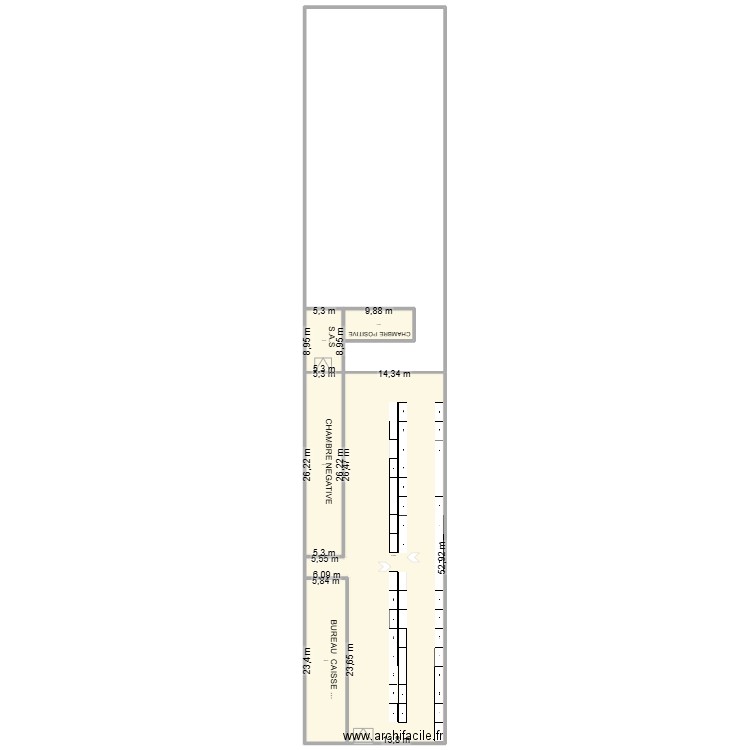DPS CALAIS. Plan de 5 pièces et 1128 m2
