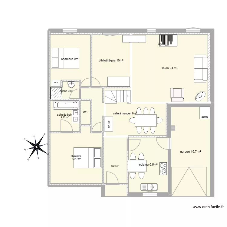 Ozoir rez-de-chauss&eacute;e 29/3/2026 21h01. Plan de 12  et 108 m²