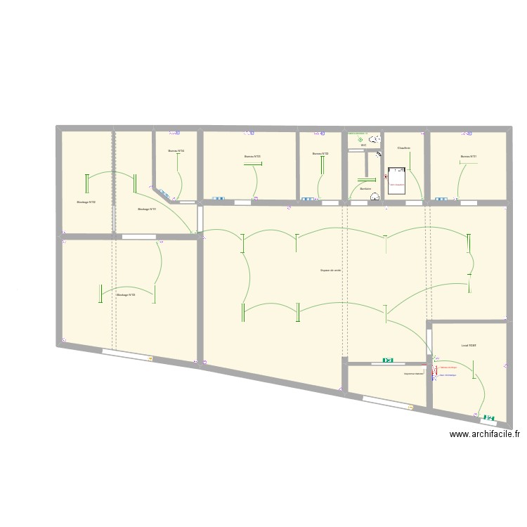 Catinaud Élec. Plan de 10 pièces et 358 m2