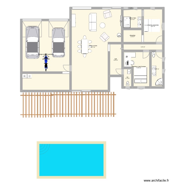 maison. Plan de 0 pièce et 0 m2