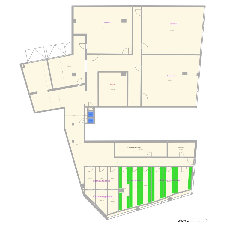 Atelier 17-18 (scénario Atelier partagé). Plan de 0 pièce et 0 m2