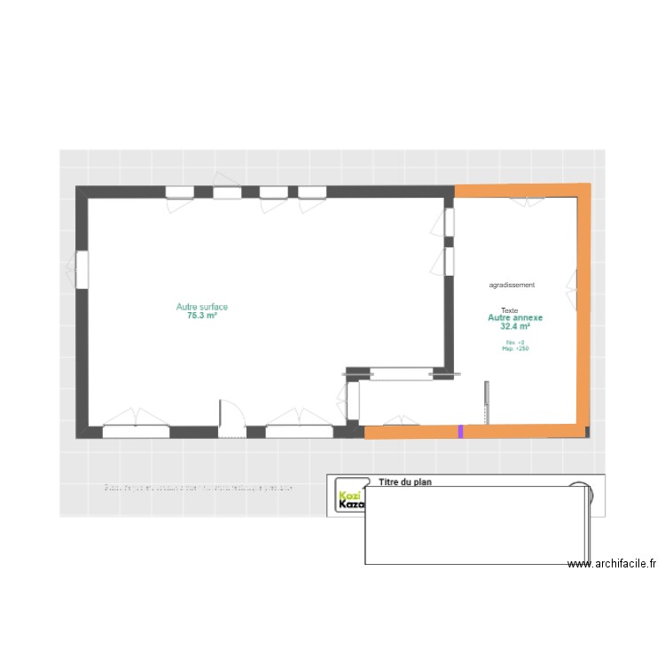 comcom. Plan de 0 pièce et 0 m2