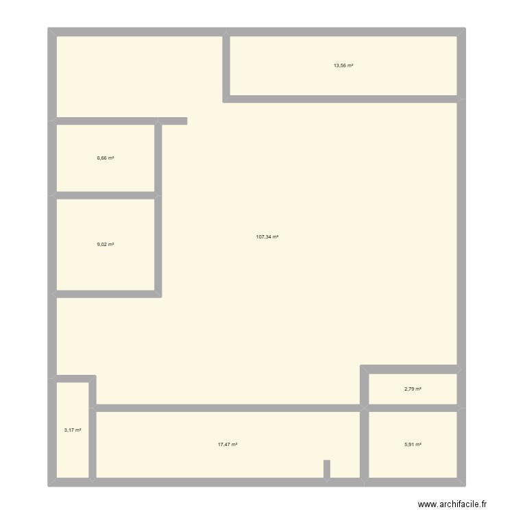 MARYEBLLE. Plan de 8 pièces et 166 m2