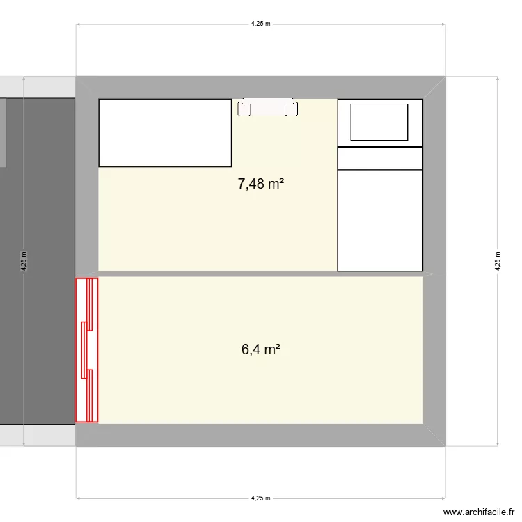 chep. Plan de 3  et 30 m²